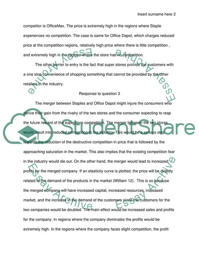 Staples and Office Depot