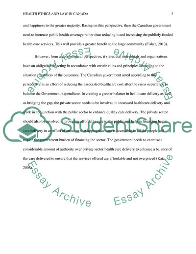 Health Ethics and Law in Canada