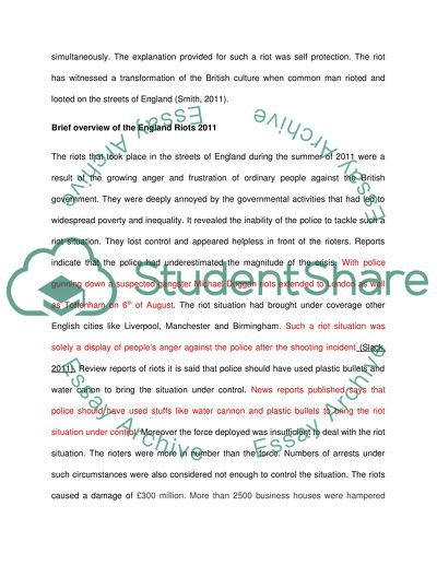 The Implications for the Justice System of the English Riots