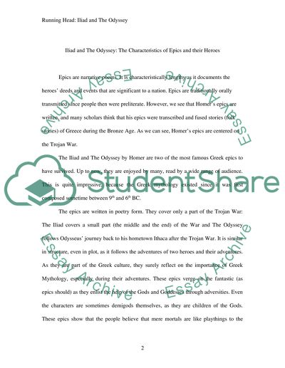 What Characteristics of the Ideals of a Hero are Revealed in Homers Iliad and Odyssey