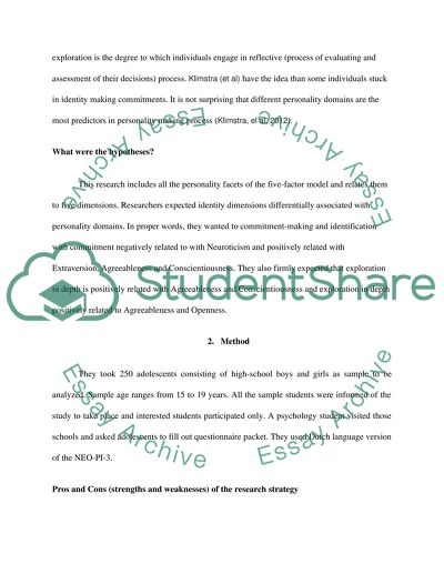 Article Critique Assignment ( a peer-reviewed article)