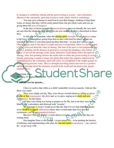 Small Gestures That Reflect the Spirit of Sharing and a Difficult Vow for Parents