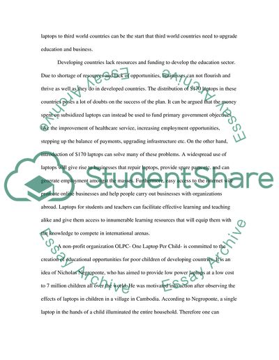 Can Laptop Revolutionize Education and Business in the Third World