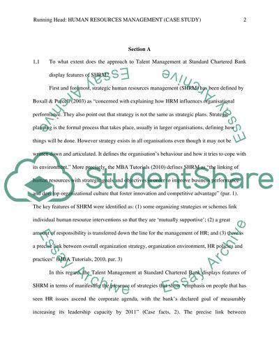 The Approach to Talent Management at Standard Chartered Bank