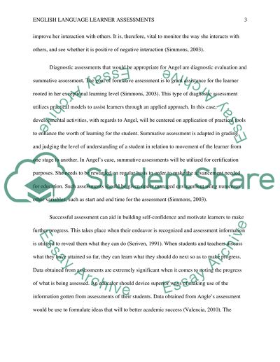 English Language Learner Assessments