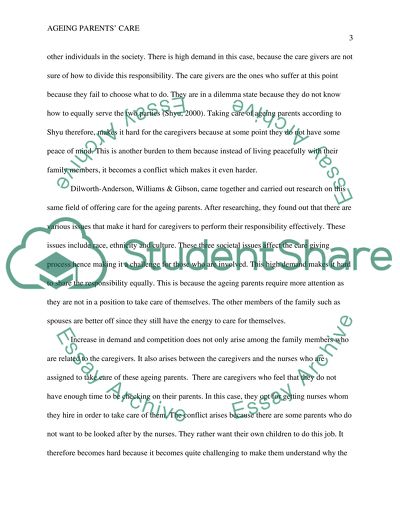 research paper on aging parents d1
