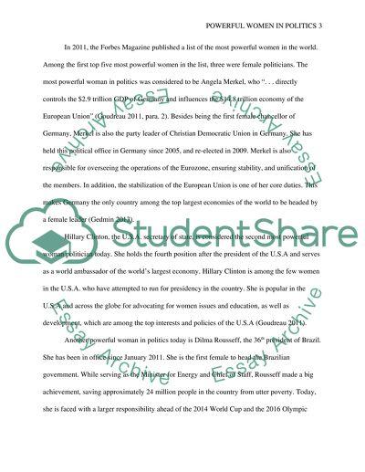 Powerful Women in Politics