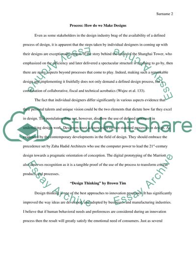 Reflection on Design Thinking