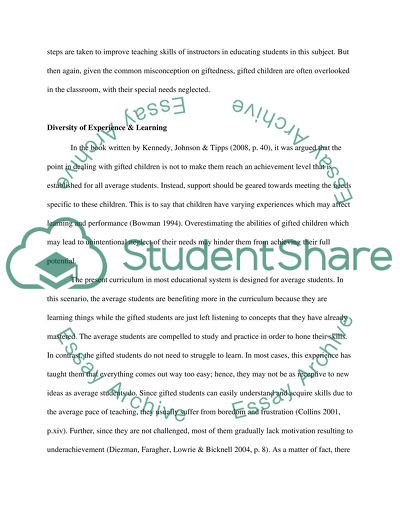 How to support a Gifted and Talented child in the classroom in Mathematics