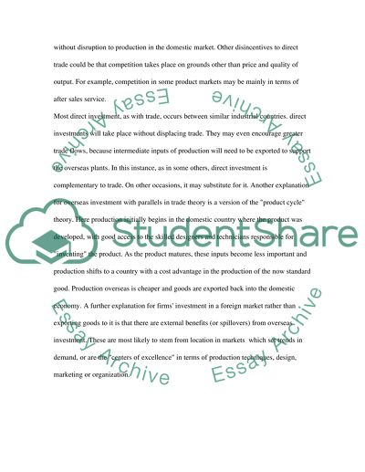 Short and Long-Term Returns on Overseas Market Development