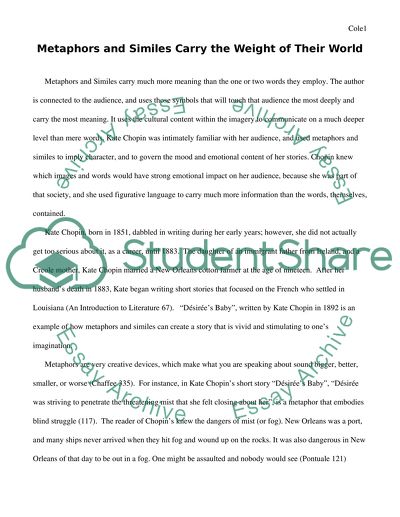 Aesthetic Analysis of English Metaphors