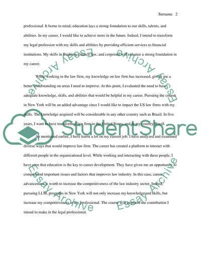 Reasons for Pursuing LLM Programs