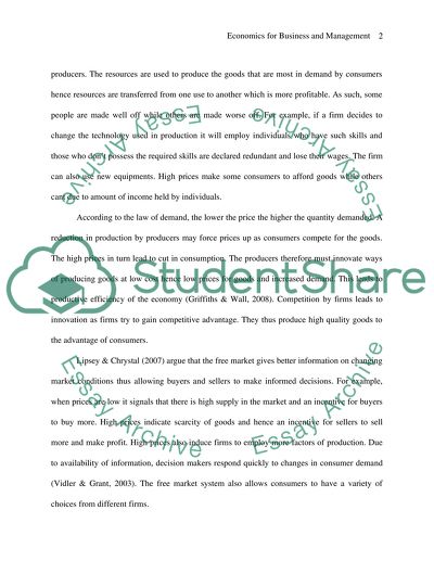 Economics for Business and Management