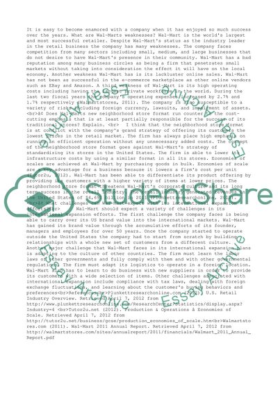 Pros and Cons of Wal-Mart