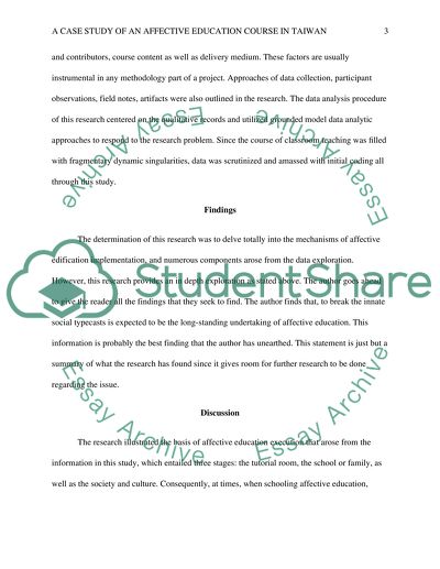 Effective Education Course in Taiwan