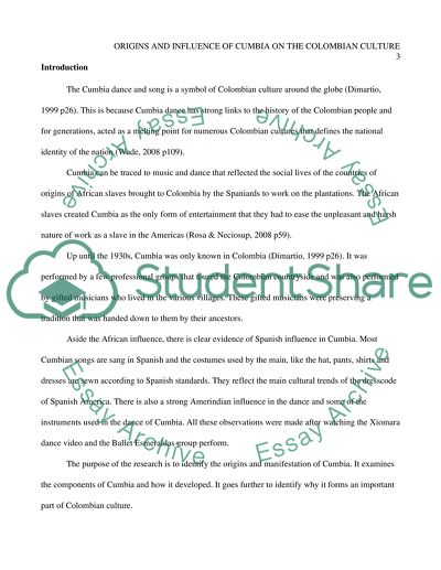 Origins and influence of Cumbia on the Colombian culture