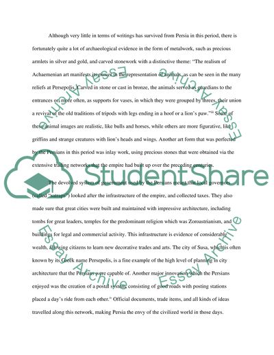 Iran from 500 - 100 BC - Artistic