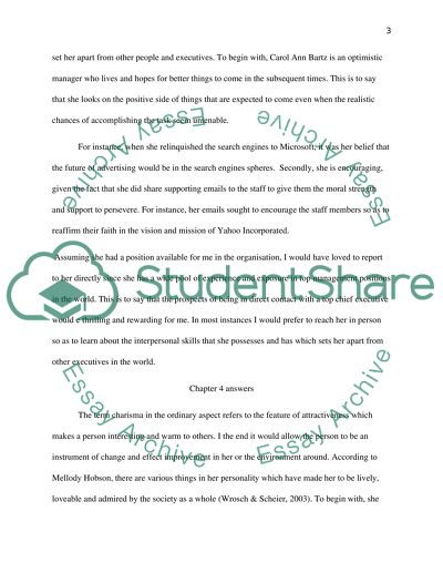 Personality Traits That Are Possessed by Carol Ann Bartz