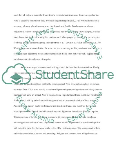 Special Occasion Food