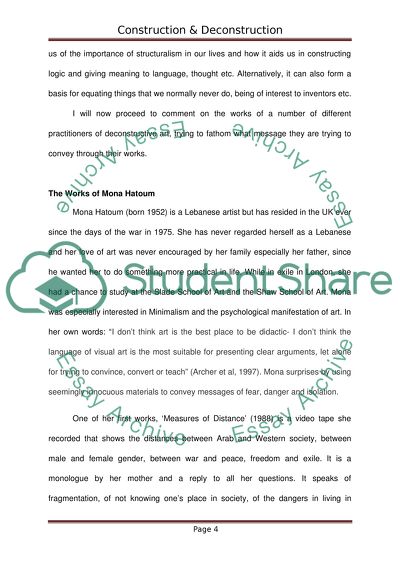 Construction and Deconstruction - Function