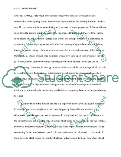 Are Clausewitz theory of Friction and Means and Ends relevant to a college student today