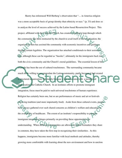 Reflection Paper on Social Change through Immigrant Integration