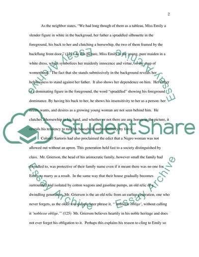 A Rose for Miss Emily: How Emily Griersons Father Influenced Her Life