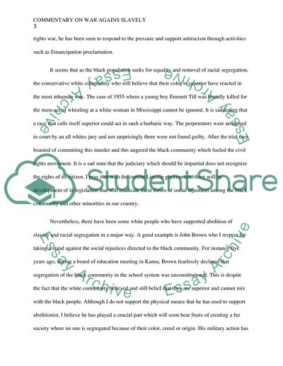 War Against Slavery in December 1960