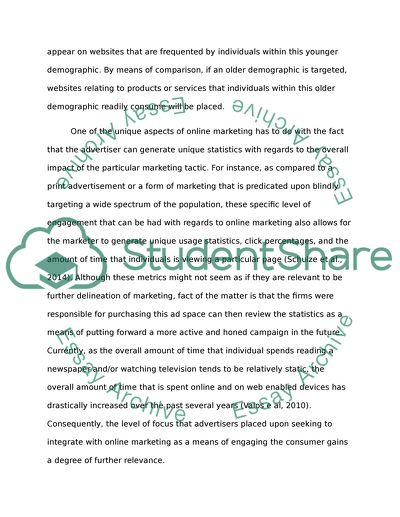 What do we mean by Online marketing