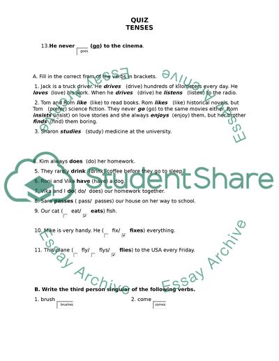 Quiz - Answer the Questions of the quiz papers