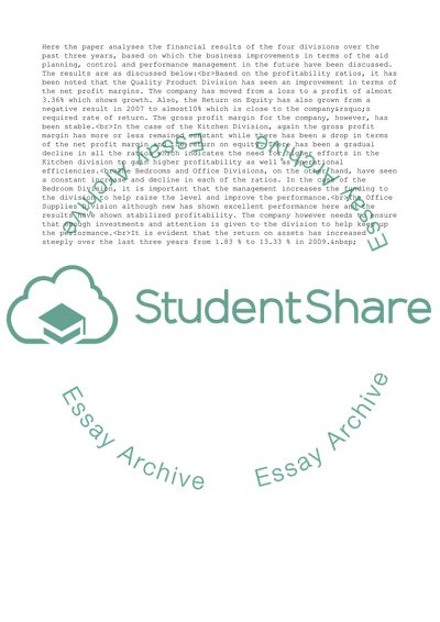 Financial Management Case - Jools Furniture Industries Ltd