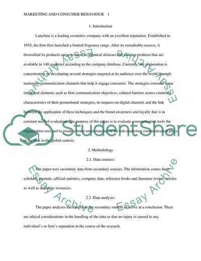 Lancme Marketing Communication