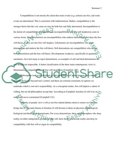 Free Will. What is Free Will and do we have it