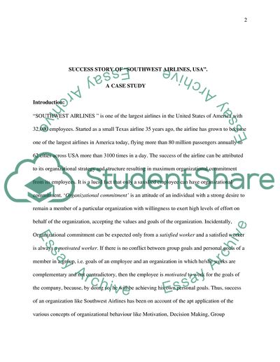 Case study-Southwest Airlines