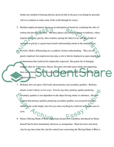 Metaphysics - Descartes