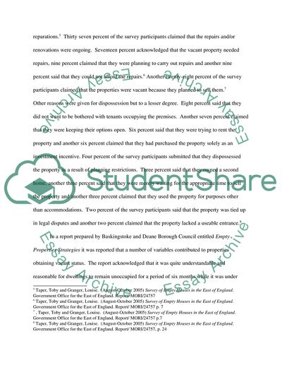 The Primary Purpose of the UK Housing Act 2004