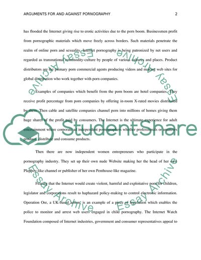 Arguments for and against Pornography