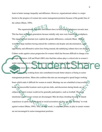 Gender Segregation Becomes an Organizational Barrier