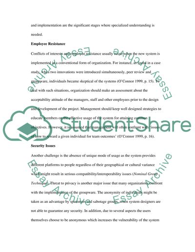 Groupware Implementation