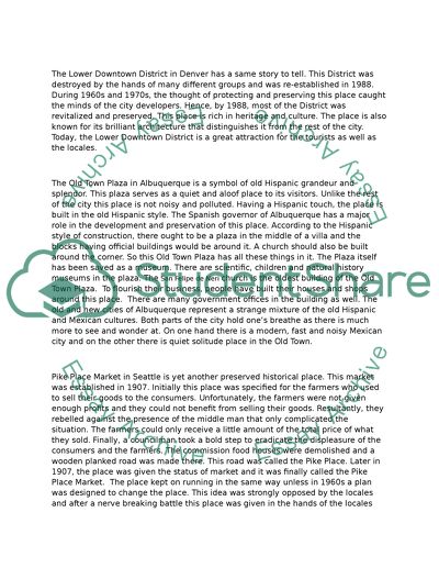 Judy Morley about Americas Most Favorite Places