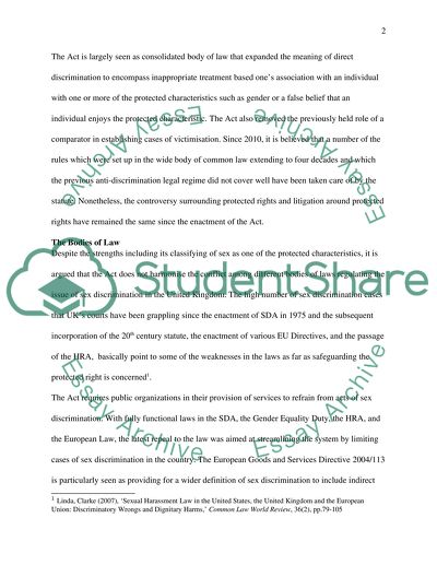 Does the English Legal System Do Enough to Address Inequalities between Individuals and Groups