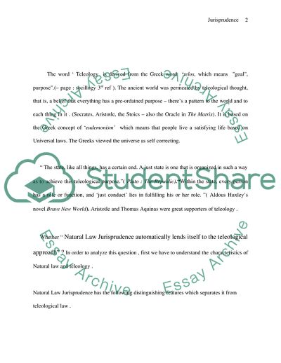 Natural Law Jurisprudence