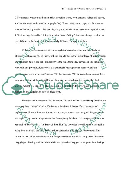 The Things They Carried by Tim OBrien