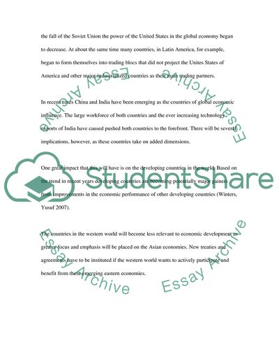 The Impact of Global Economy Shifts In Our World