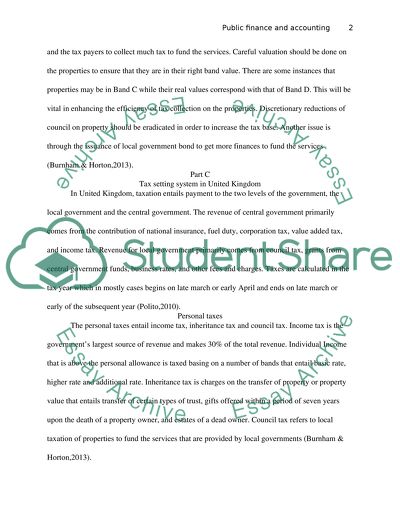 Public sector finance and control