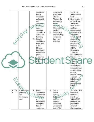 Online Course Development