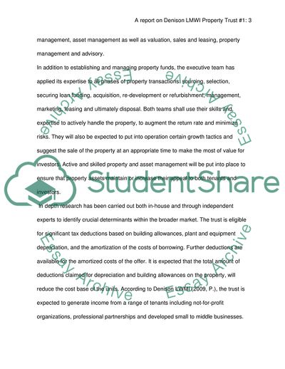 The Property-Related Risks in Denison LMWI Property Trust