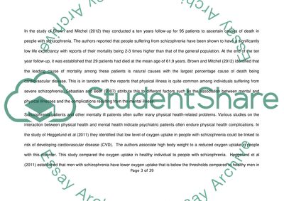 Effective Physical Health Care of People with Schizophrenia