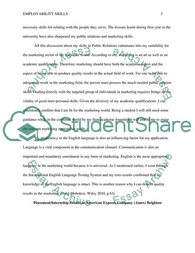 Employability Skills - Reflection on Development Centre Experience