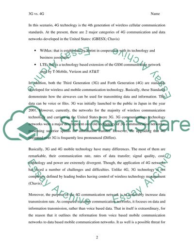 Detailed Comparison of 3G and 4G Technologies